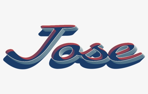 Jose 3d Letter Png Name - Graphic Design, Transparent Png, Transparent PNG