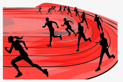 Transparent Running Track Png - Runner Track And Field Clipart, Png Download, Transparent PNG