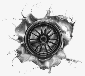 Pirelli - Tire Sketch - Pirelli Tire Transparent Background, HD Png Download, Transparent PNG