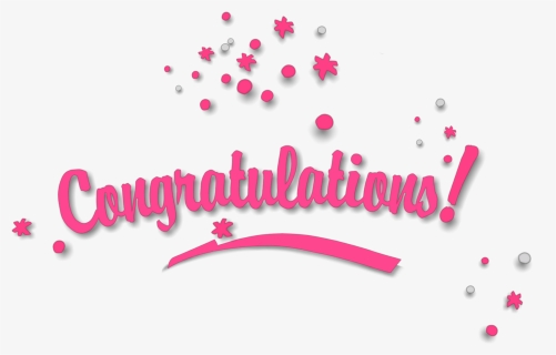 #congratulations #pink #award #celebrate - Calligraphy, HD Png Download, Transparent PNG