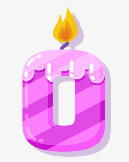 Birthday Candle Number 10 Png, Transparent Png, Transparent PNG
