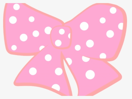 Bow Clipart Polka Dot - Minnie Mouse Ribbon Blue, HD Png Download, Transparent PNG