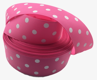 Ribbons [tag] Pink Polka Dot Grosgrain Ribbon - Polka Dot, HD Png Download, Transparent PNG