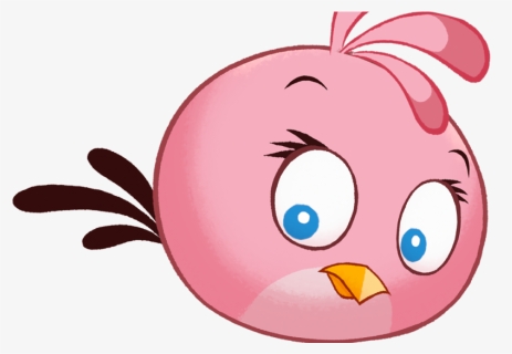 Transparent Cartoon Eyelashes Png - Stella Angry Birds, Png Download, Transparent PNG