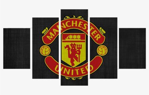 Hd Printed Manchester United Logo 5 Pieces Canvas - Manchester United, HD Png Download, Transparent PNG