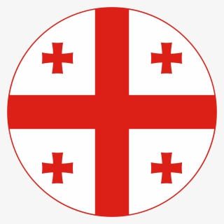 Svg Flags Georgia Flag State - Georgia Flag Rounded, HD Png Download, Transparent PNG