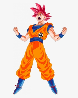 Goku Super Saiyan God Png, Transparent Png, Transparent PNG