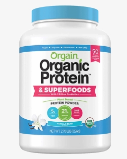 Powders - Orgain Protein Powder Superfoods, HD Png Download, Transparent PNG