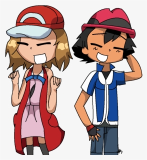 Image Black And White Library And Hat Swap By Lavvyshy - Ash Cambia De Cuerpo Con Misty, HD Png Download, Transparent PNG