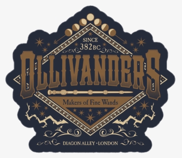 #harrypotter #hp #ollivanders #wands #varinhas #diagonalley - Harry Potter Wand Label Ollivanders, HD Png Download, Transparent PNG