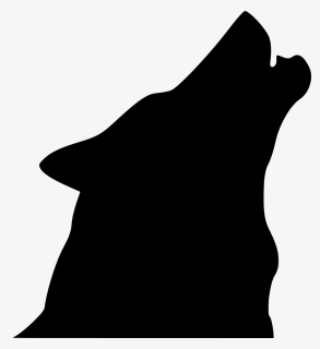 Howling Wolf Head Silhouette Clipart , Png Download - Wolf Head Silhouette, Transparent Png, Transparent PNG
