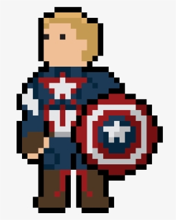 A Little Fun With The Heroes From Marvel S Latest Blockbuster - Marvel Avengers Pixel Art, HD Png Download, Transparent PNG