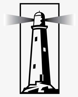 Vector Lighthouse Black And White Clipart , Png Download - Lighthouse Vector, Transparent Png, Transparent PNG