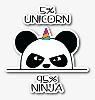 Transparent Panda Png Tumblr - Panda Ninja Unicorn, Png Download, Transparent PNG