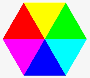 Hexagon 6 Color Png Clip Arts - Clipart Of Hexagon, Transparent Png, Transparent PNG