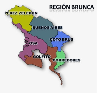 Mapa Region Brunca3 - Bolivarian University Of Chile, HD Png Download, Transparent PNG