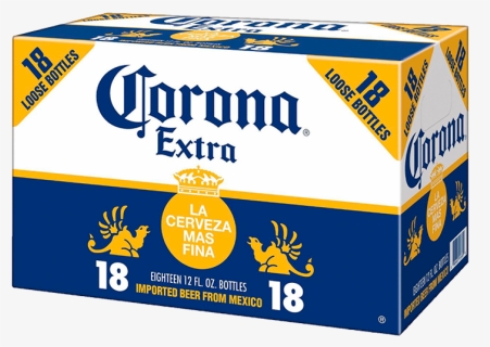 Picture Of Corona Extra 18 Pack Bottles - Corona Extra, HD Png Download, Transparent PNG