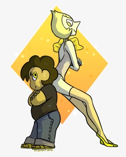 Steven Art,pearl ,su Персонажи,yellow Pearl,blue Pearl,white - Son Of Yellow Diamond, HD Png Download, Transparent PNG