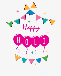 Transparent Holi Text Pink Font For Happy Holi For, HD Png Download, Transparent PNG
