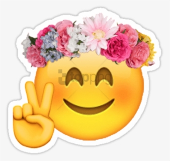 Free Png Flower Emoji Transparent Png Image With Transparent, Png Download, Transparent PNG