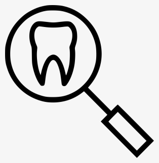 Search Teeth Magnifying Glass, HD Png Download, Transparent PNG