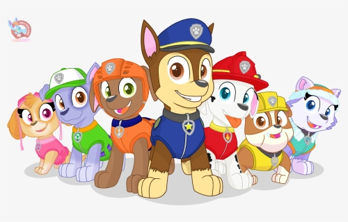 The Paw Patrol As A Group Vector, HD Png Download, Transparent PNG