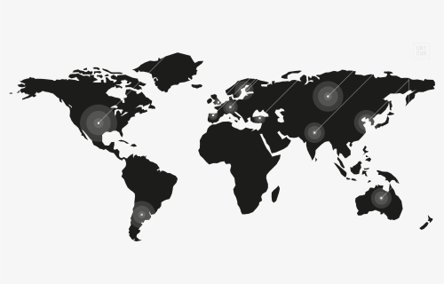 Transparent World Map Silhouette Png, Png Download, Transparent PNG