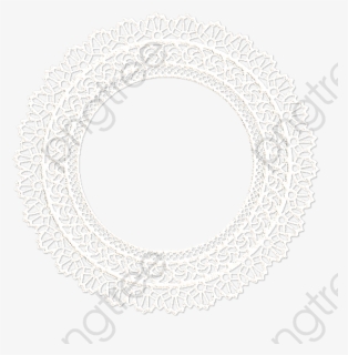 White Lace Circle Mesh, Circle Clipart, Printed Fabrics,, HD Png Download, Transparent PNG