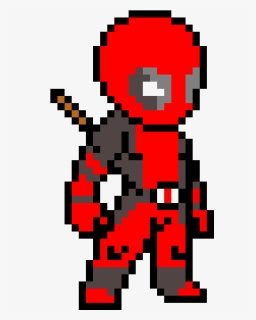 Drawing Pixel Deadpool, HD Png Download, Transparent PNG