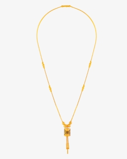 22kt Yellow Gold Chain Pendant For Women, HD Png Download, Transparent PNG