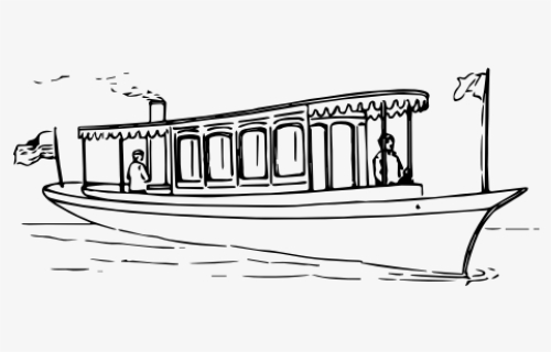 Drawing Of A Small Boat, HD Png Download, Transparent PNG