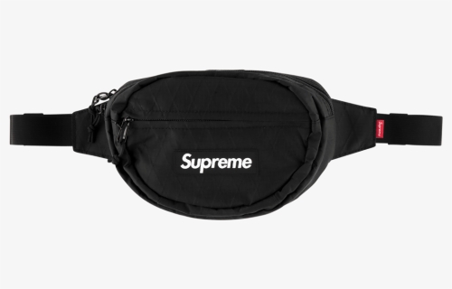 Supreme Waist Bag Fw18 Black Hd Png Download Transparent Png Image Pngitem - supreme black messenger bag roblox