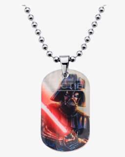 Kids Darth Vader Graphic Dog Tag Necklace, HD Png Download, Transparent PNG