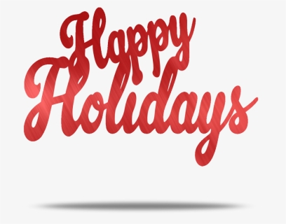 Happy Holidays Text Metal Wall Art, HD Png Download, Transparent PNG