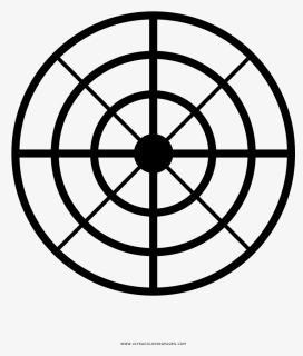 Crosshair Coloring Page, HD Png Download, Transparent PNG