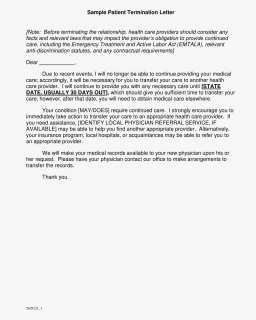 Medical Patient Termination Letter Main Image, HD Png Download, Transparent PNG