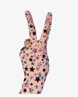 #hand #hands #png #peace #stars #aesthetic #pngs #freetoedit, Transparent Png, Transparent PNG