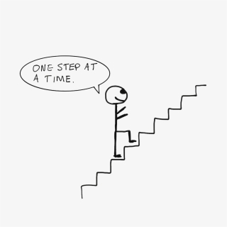 Take One Step At A Time Stick Figure, HD Png Download, Transparent PNG