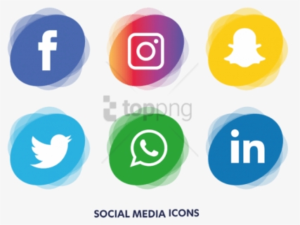 Free Png Social Media Icons Png Image With Transparent, Png Download, Transparent PNG
