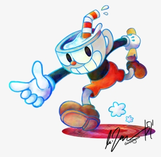 Picture Black And White Library Butt Transparent Cuphead, HD Png Download, Transparent PNG