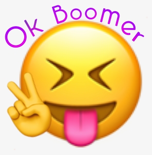 #emoji #peace #silly #okboomer #boomer #ok #freetoedit, HD Png Download, Transparent PNG