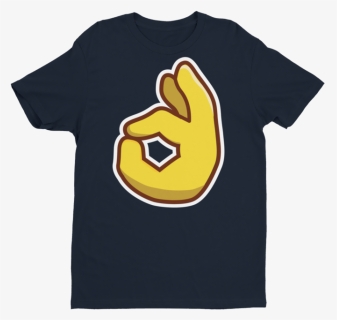 Ok Emoji Short Sleeve Next Level T-shirt, HD Png Download, Transparent PNG