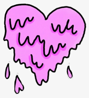 Heart Paint Pastelgoth Bleedpink, HD Png Download, Transparent PNG