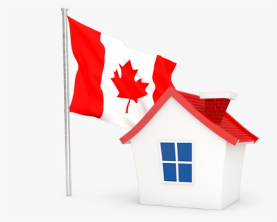 House With Flag, HD Png Download, Transparent PNG