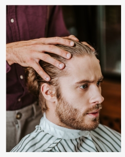Hipster Guy Has Hair Cut Consultation, HD Png Download, Transparent PNG