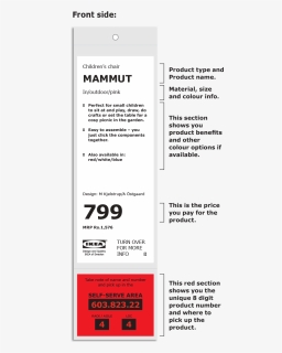 Ikea Price Tag , Png Download, Transparent Png, Transparent PNG