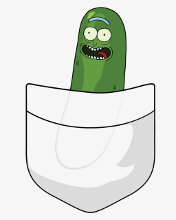 Pickle Rick In A Pocket Clipart , Png Download, Transparent Png, Transparent PNG