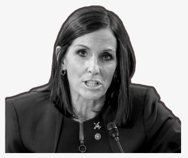 Martha Mcsally In Black And White With A Red Outline, HD Png Download, Transparent PNG
