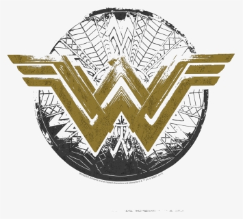 Wonder Woman Distressed Logo Juniors T-shirt, HD Png Download, Transparent PNG