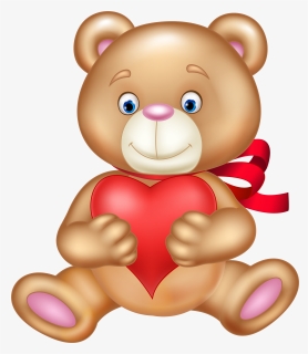 Valentines Day Bear With Chef Hat Png, Transparent Png, Transparent PNG